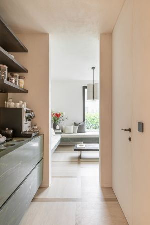 Project VA Westerlo. praktijk van Dr. Hanna Aerts in samenwerking met SD Schrijnwerkerij, Devos Interieur en DILS | Fire • Stone • Wood. Fotografie door Aperture 8.6